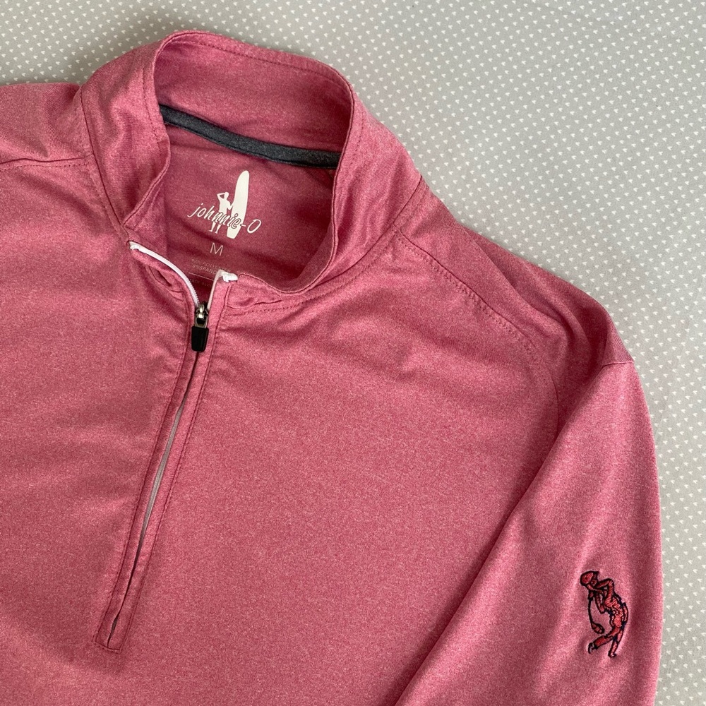Johnnie O Pullover PINK Athletic Golf Pullover Half-Zip